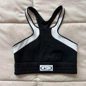 Nike Black and White Racerback Sports Bra, size XS